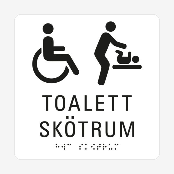 HWC_toalett_skötrum_taktil_skylt_vit