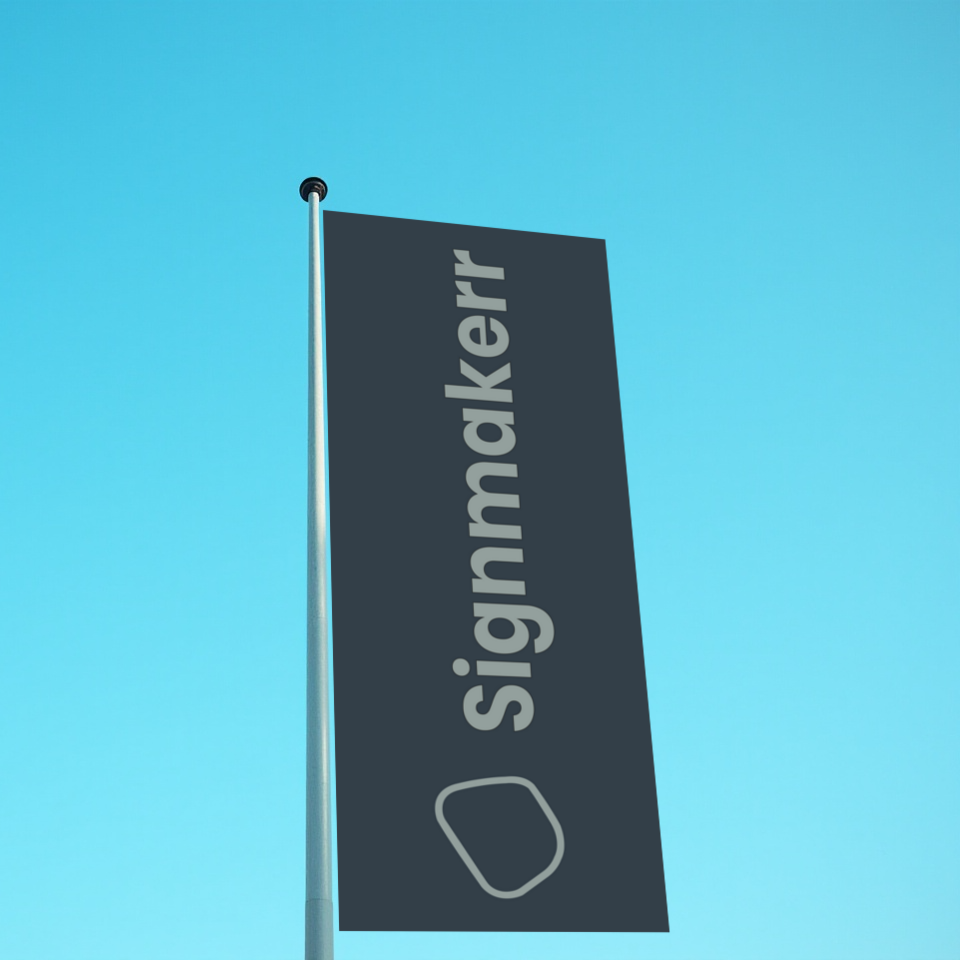 Företagsflagga 150x400 cm