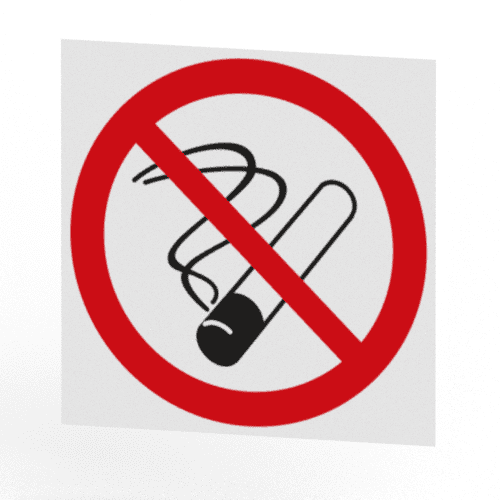 Skylten - Rökning förbjuden symbol. Rökning är förbjuden endast symbol utan text. Finns i olika storlekar och material. Dekal & aluminium.