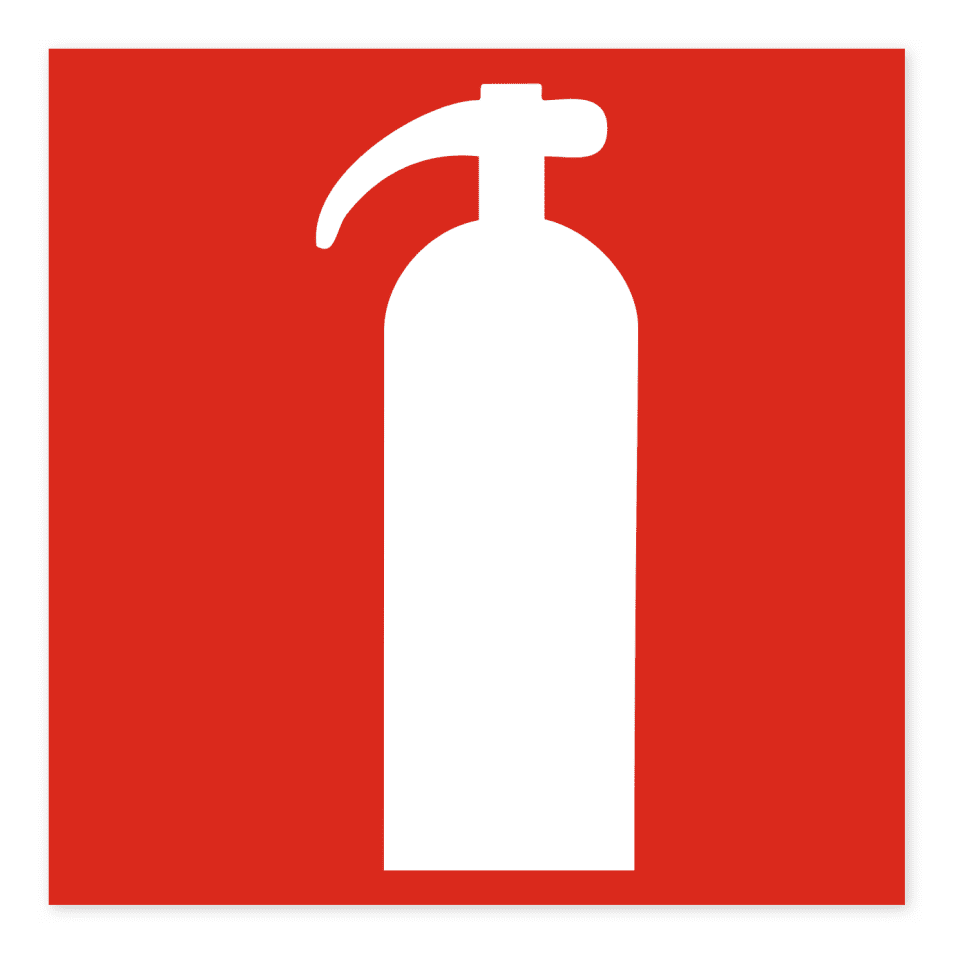 Brandsläckare-skylten har storleken 210x210mm och tillverkas i materialet Aluminium 0.7mm. Denna standardskylt kan anpassas så att du kan skapa din egen version av skylten.